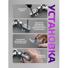 Светодиодный светильник на петлю для шкафа