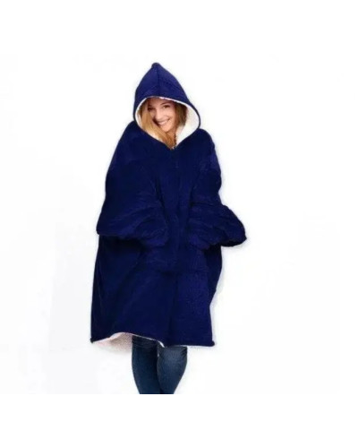 Плед с капюшоном - Huggle Hoodie (синий) (467-1021)